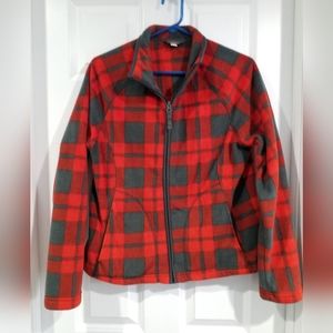 Merona plaid fleece jacket